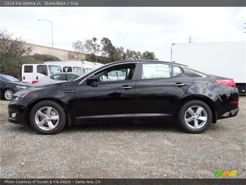 Ebony Black / Gray 2014 Kia Optima LX
