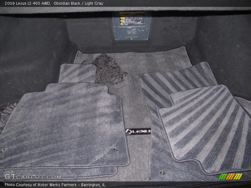 Obsidian Black / Light Gray 2009 Lexus LS 460 AWD
