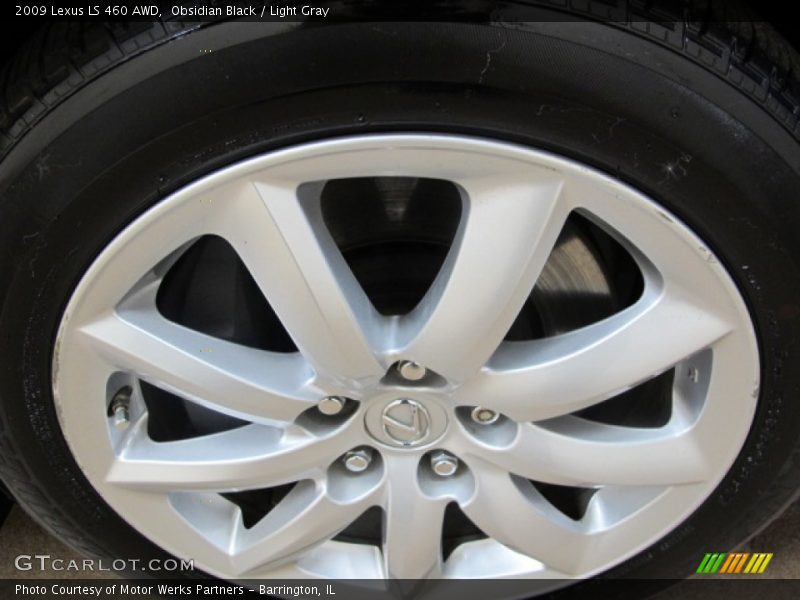 Obsidian Black / Light Gray 2009 Lexus LS 460 AWD