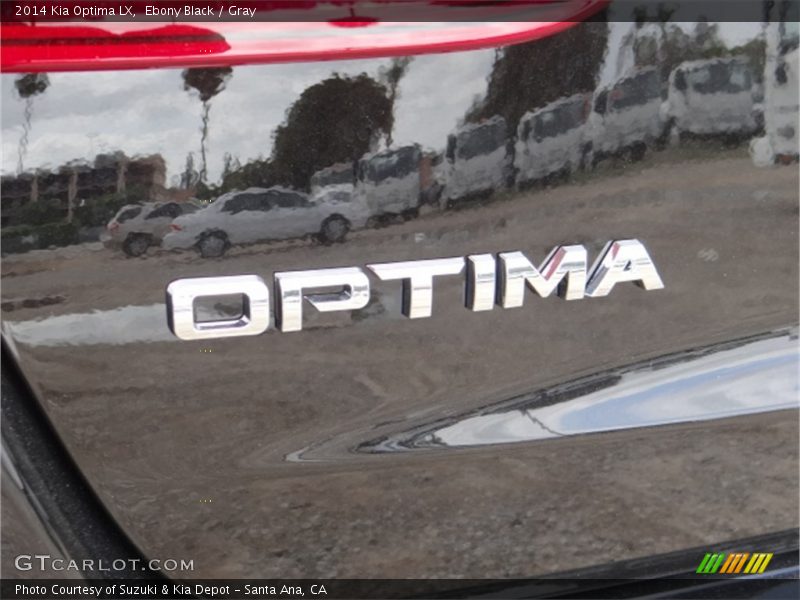Ebony Black / Gray 2014 Kia Optima LX