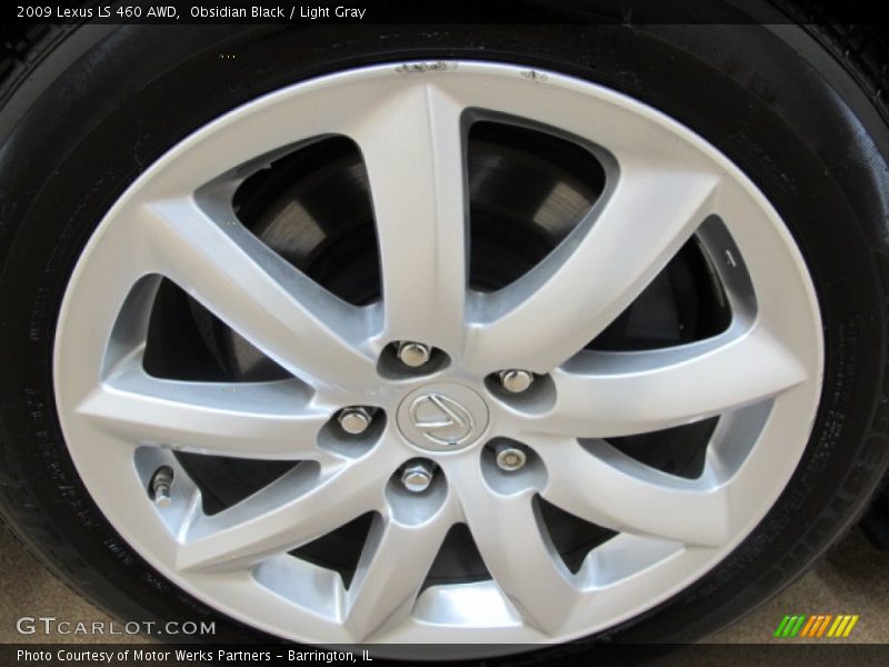 Obsidian Black / Light Gray 2009 Lexus LS 460 AWD