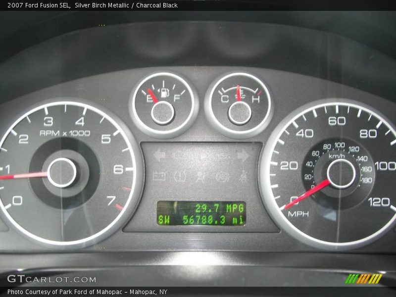 Silver Birch Metallic / Charcoal Black 2007 Ford Fusion SEL