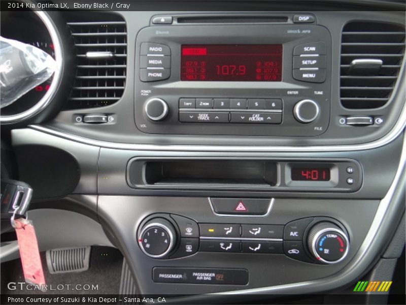 Ebony Black / Gray 2014 Kia Optima LX
