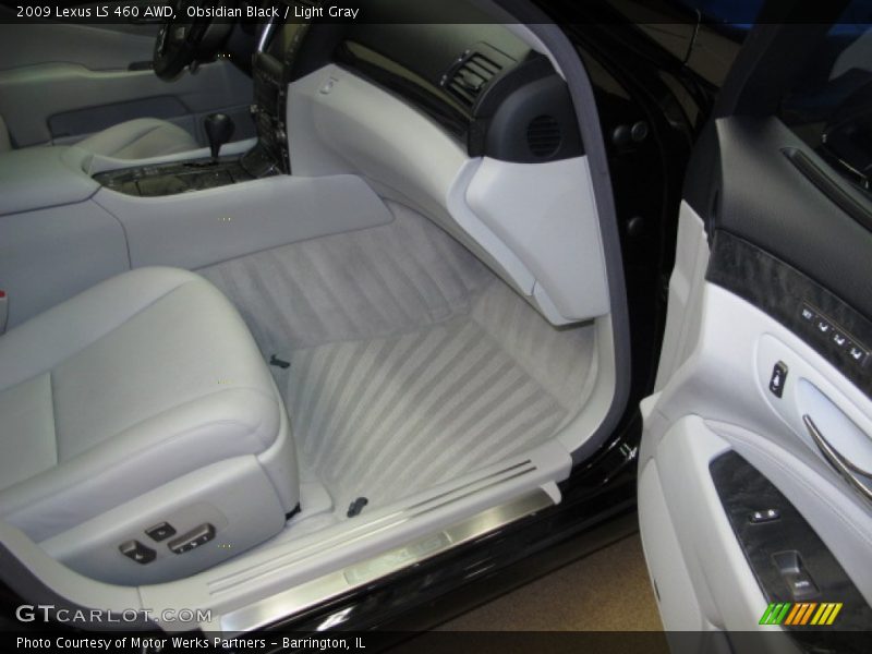 Obsidian Black / Light Gray 2009 Lexus LS 460 AWD