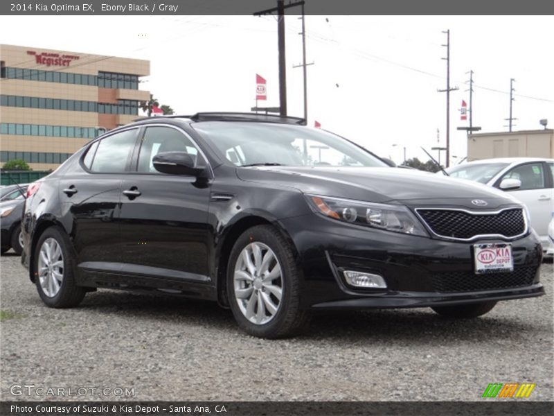 Ebony Black / Gray 2014 Kia Optima EX