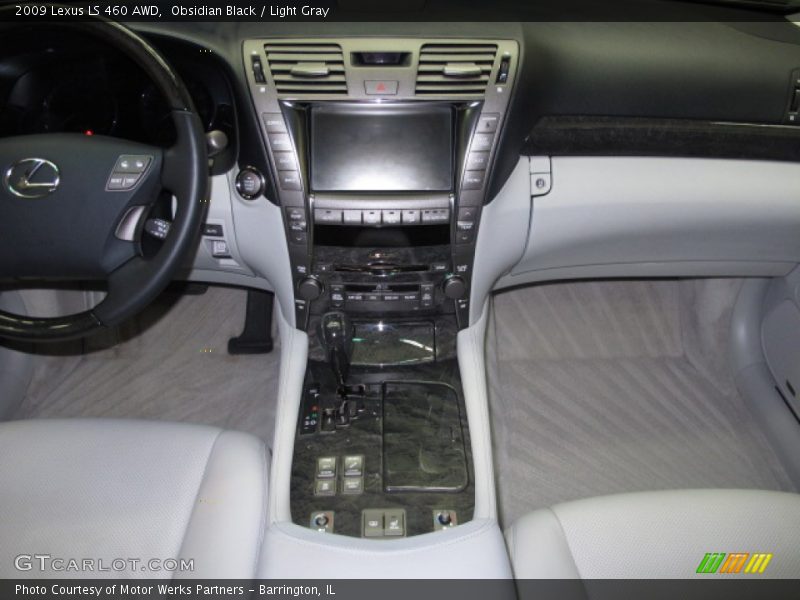Obsidian Black / Light Gray 2009 Lexus LS 460 AWD
