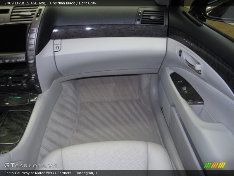 Obsidian Black / Light Gray 2009 Lexus LS 460 AWD