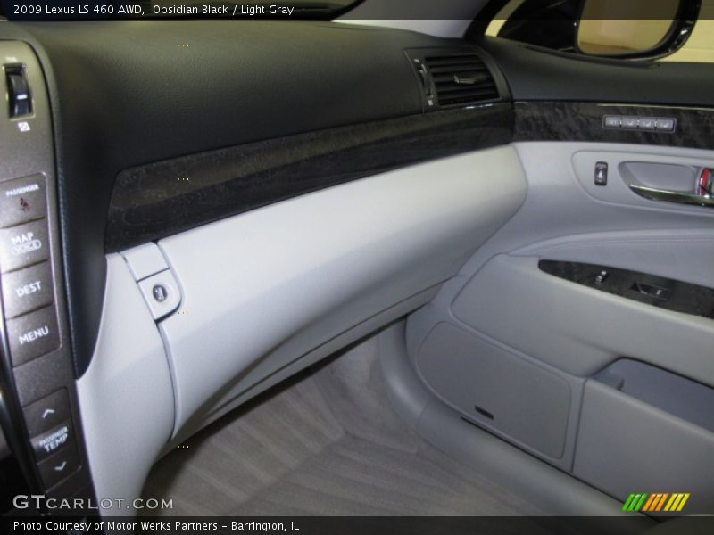 Obsidian Black / Light Gray 2009 Lexus LS 460 AWD