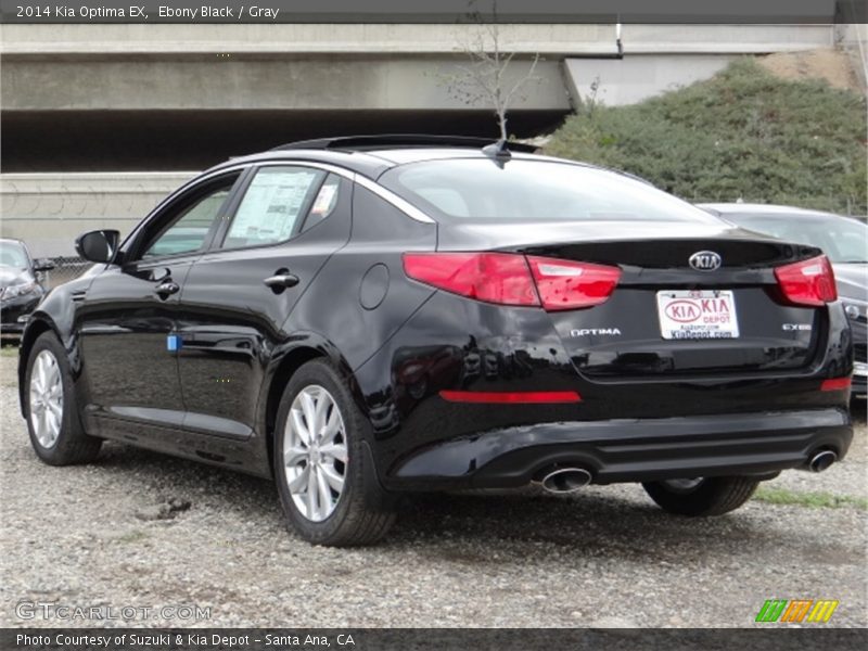 Ebony Black / Gray 2014 Kia Optima EX