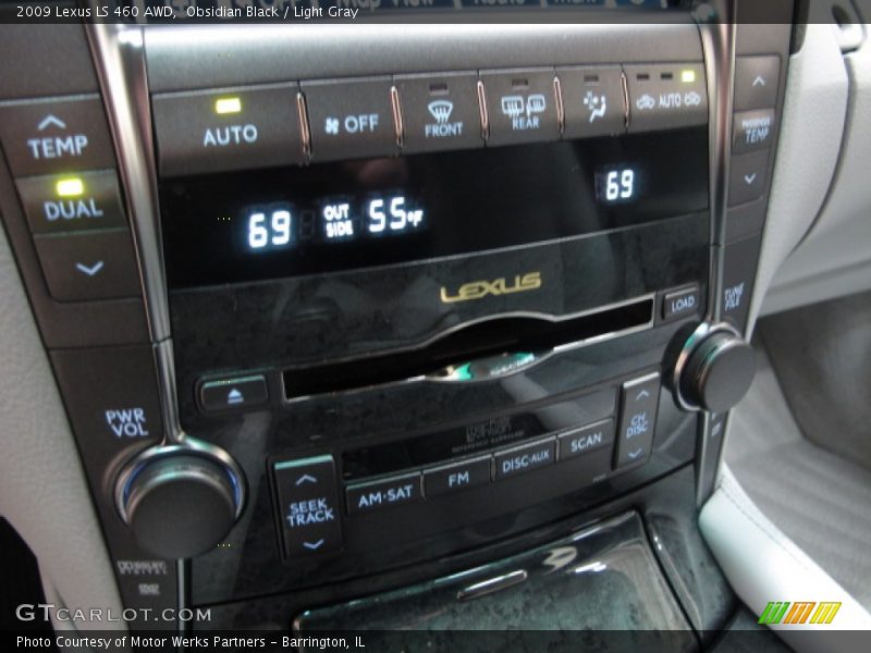Obsidian Black / Light Gray 2009 Lexus LS 460 AWD