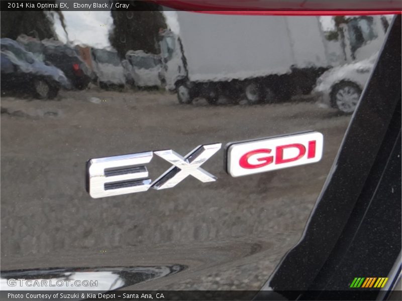 Ebony Black / Gray 2014 Kia Optima EX