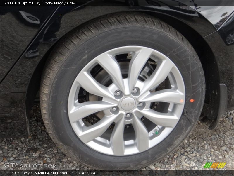 Ebony Black / Gray 2014 Kia Optima EX