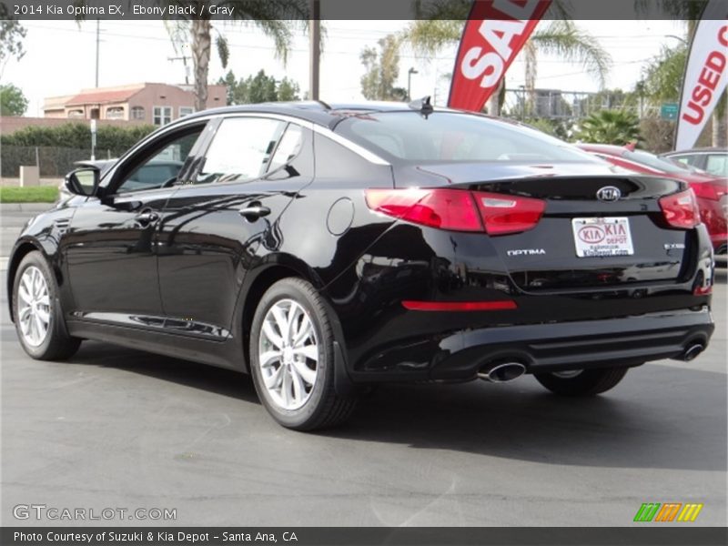 Ebony Black / Gray 2014 Kia Optima EX