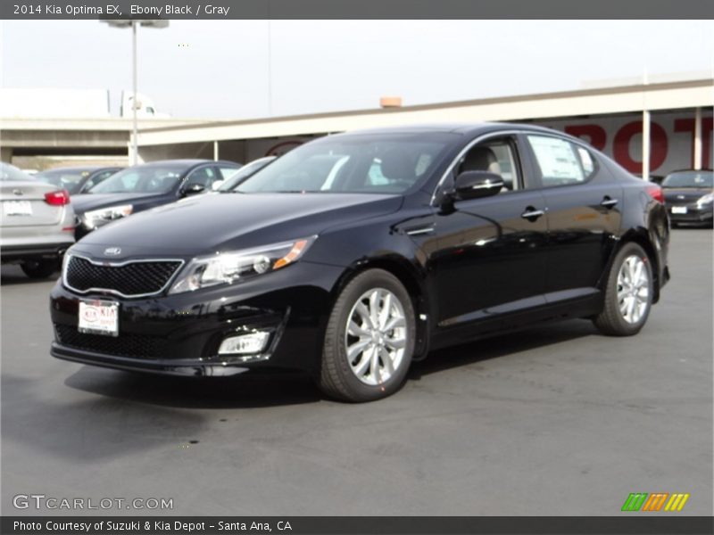 Ebony Black / Gray 2014 Kia Optima EX