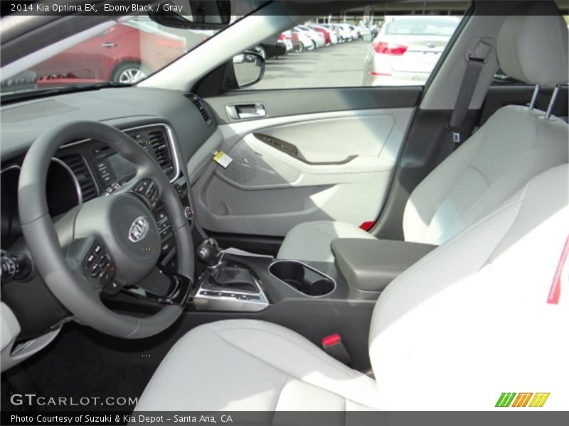 Ebony Black / Gray 2014 Kia Optima EX