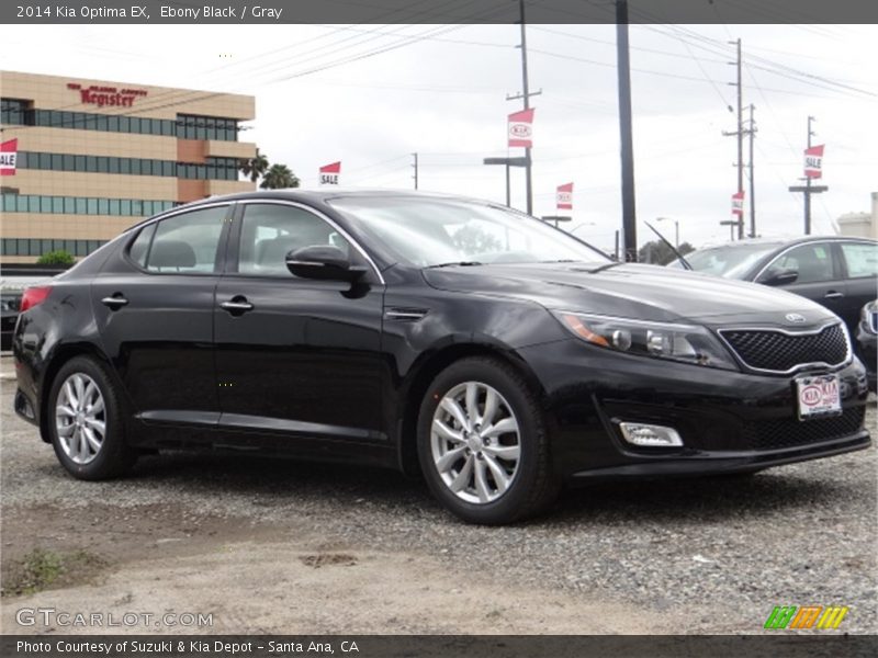 Ebony Black / Gray 2014 Kia Optima EX