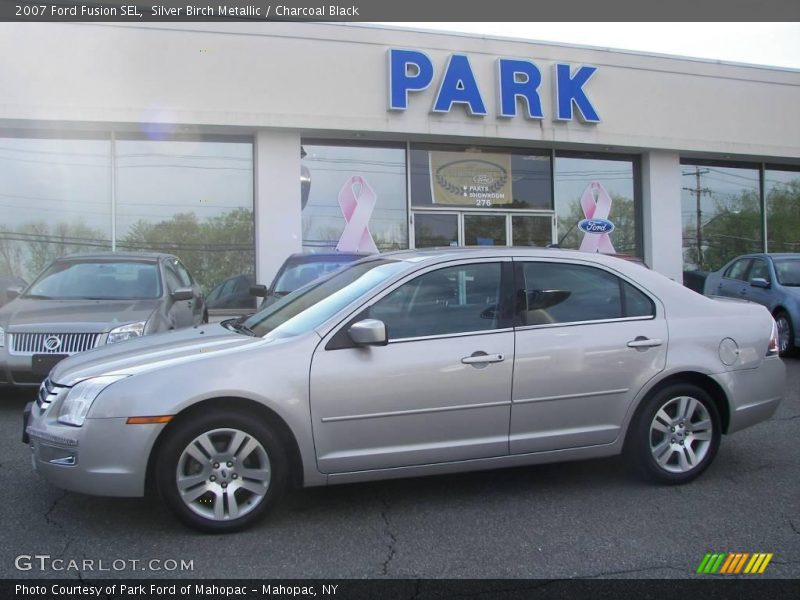 Silver Birch Metallic / Charcoal Black 2007 Ford Fusion SEL
