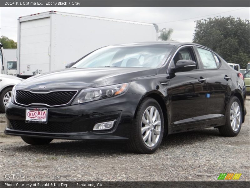 Ebony Black / Gray 2014 Kia Optima EX