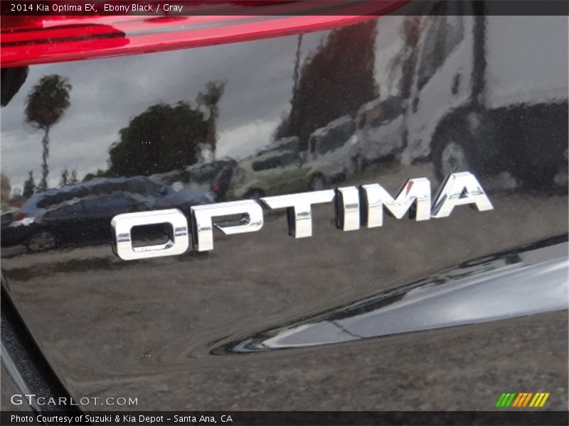 Ebony Black / Gray 2014 Kia Optima EX
