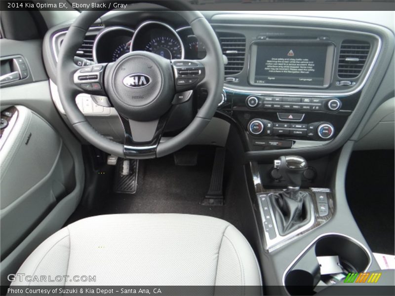 Ebony Black / Gray 2014 Kia Optima EX