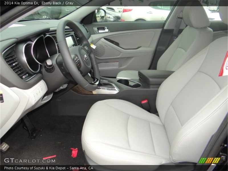 Ebony Black / Gray 2014 Kia Optima EX