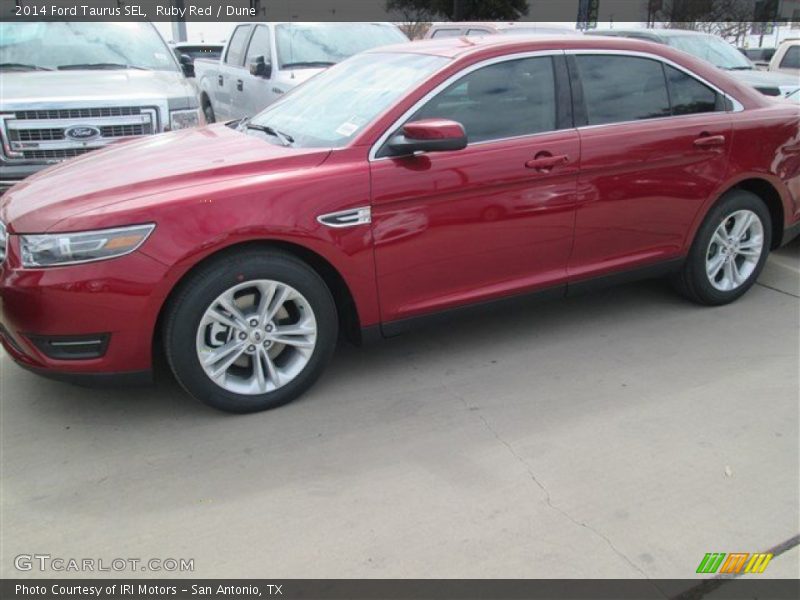 Ruby Red / Dune 2014 Ford Taurus SEL