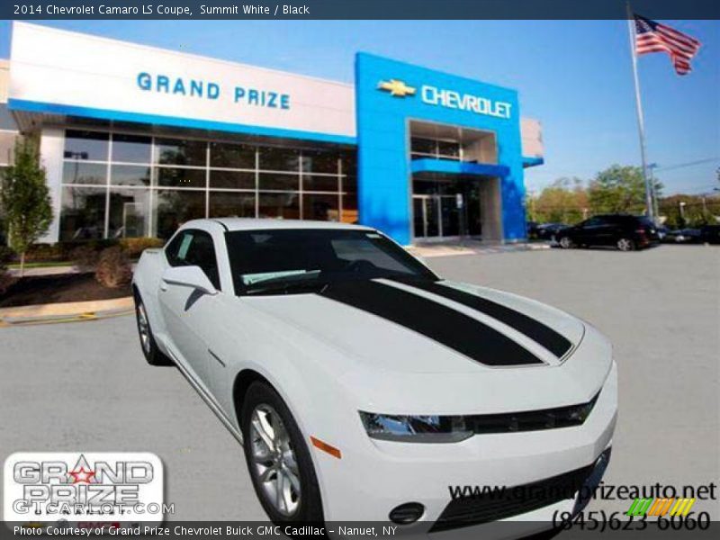 Summit White / Black 2014 Chevrolet Camaro LS Coupe