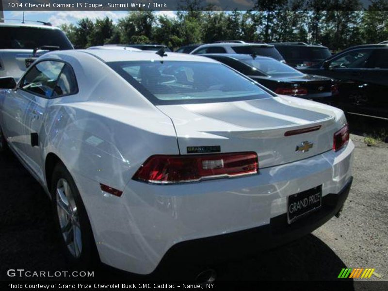 Summit White / Black 2014 Chevrolet Camaro LS Coupe