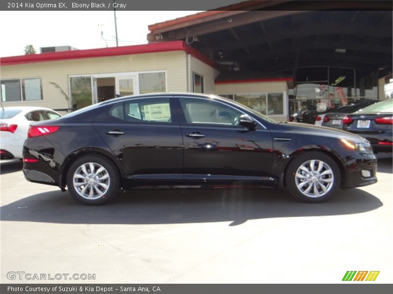 Ebony Black / Gray 2014 Kia Optima EX