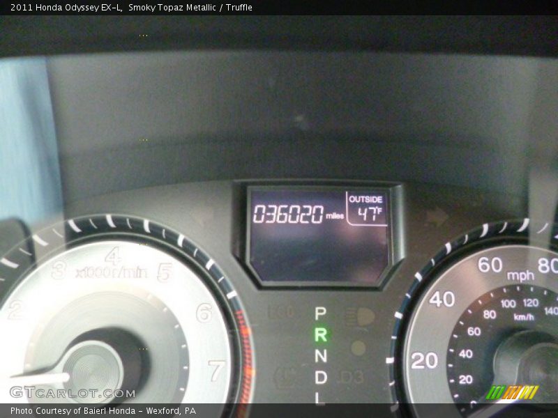 Smoky Topaz Metallic / Truffle 2011 Honda Odyssey EX-L