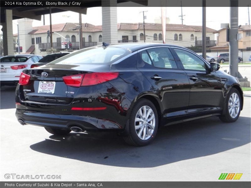 Ebony Black / Gray 2014 Kia Optima EX