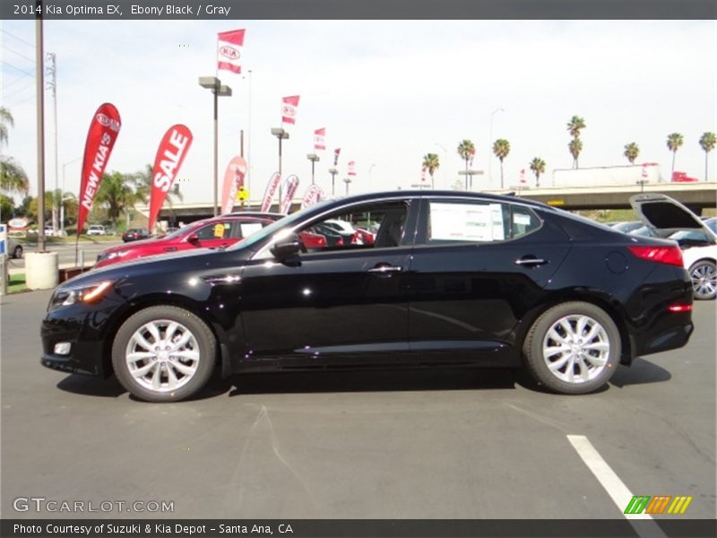 Ebony Black / Gray 2014 Kia Optima EX