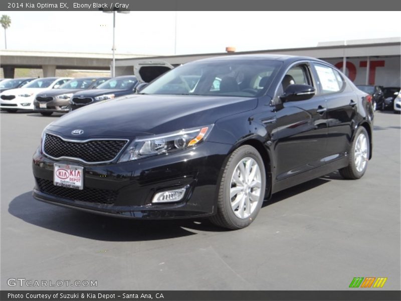 Ebony Black / Gray 2014 Kia Optima EX