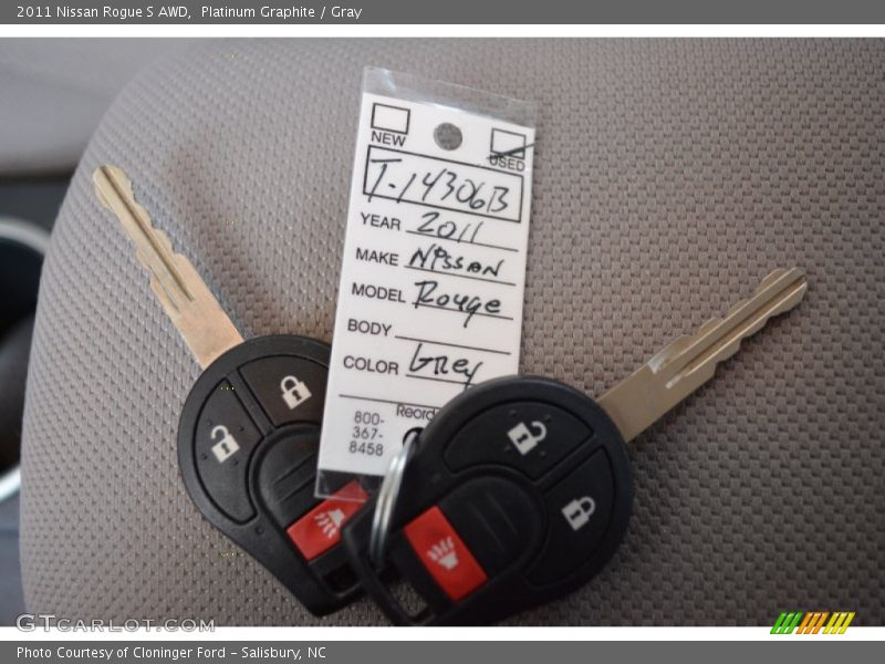 Platinum Graphite / Gray 2011 Nissan Rogue S AWD