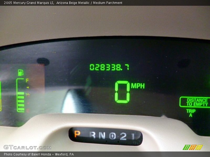 Arizona Beige Metallic / Medium Parchment 2005 Mercury Grand Marquis LS