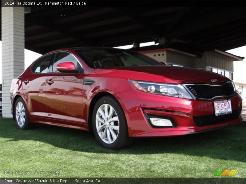Remington Red / Beige 2014 Kia Optima EX