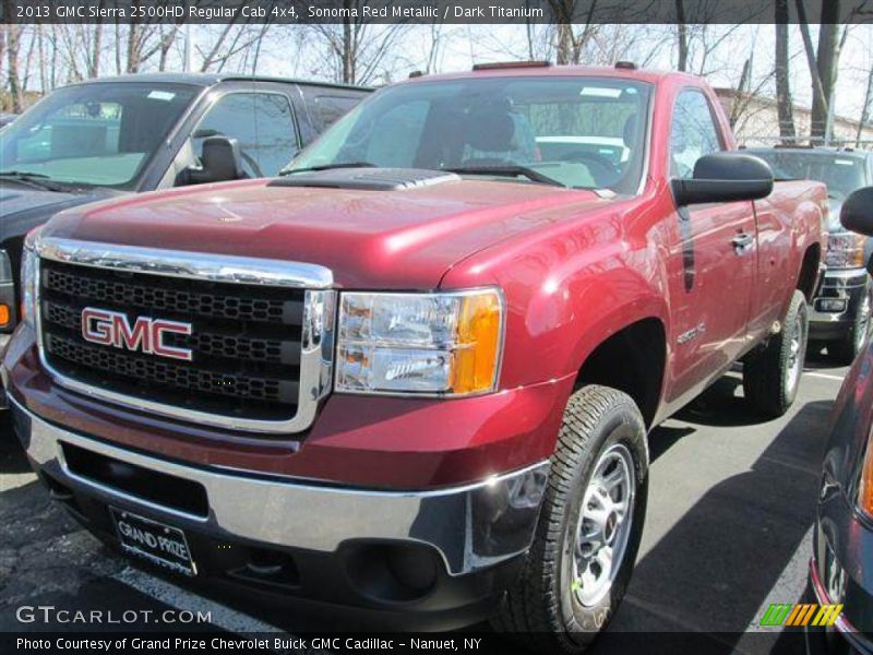 Sonoma Red Metallic / Dark Titanium 2013 GMC Sierra 2500HD Regular Cab 4x4