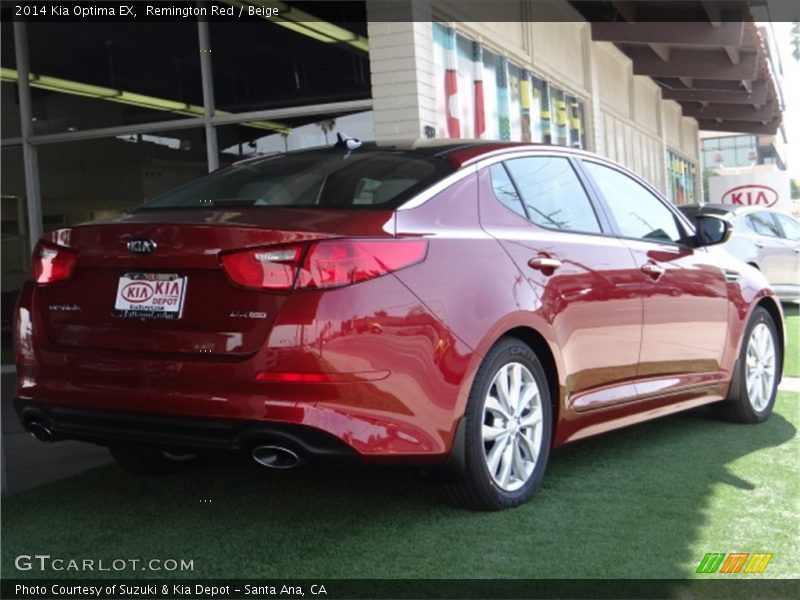 Remington Red / Beige 2014 Kia Optima EX