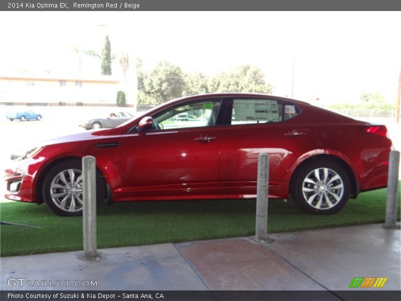 Remington Red / Beige 2014 Kia Optima EX