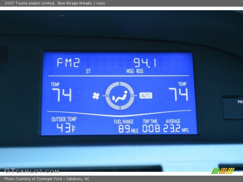 Blue Mirage Metallic / Ivory 2007 Toyota Avalon Limited