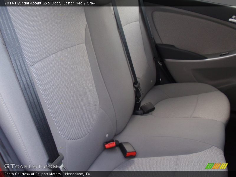 Boston Red / Gray 2014 Hyundai Accent GS 5 Door