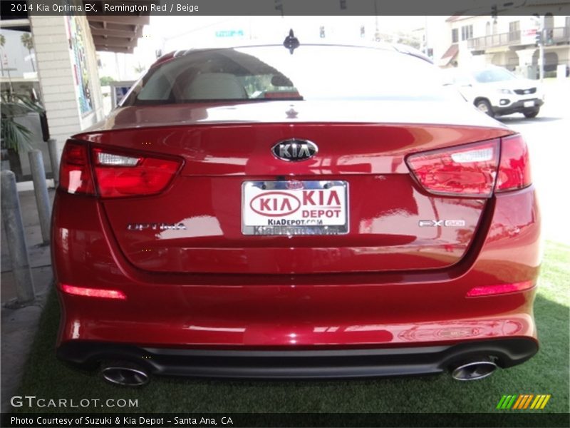 Remington Red / Beige 2014 Kia Optima EX