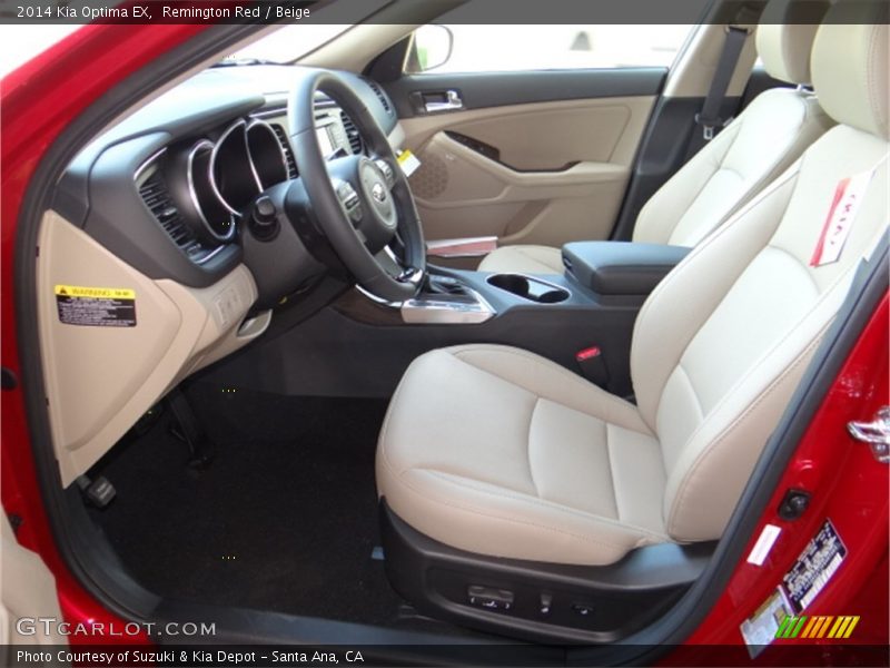 Remington Red / Beige 2014 Kia Optima EX