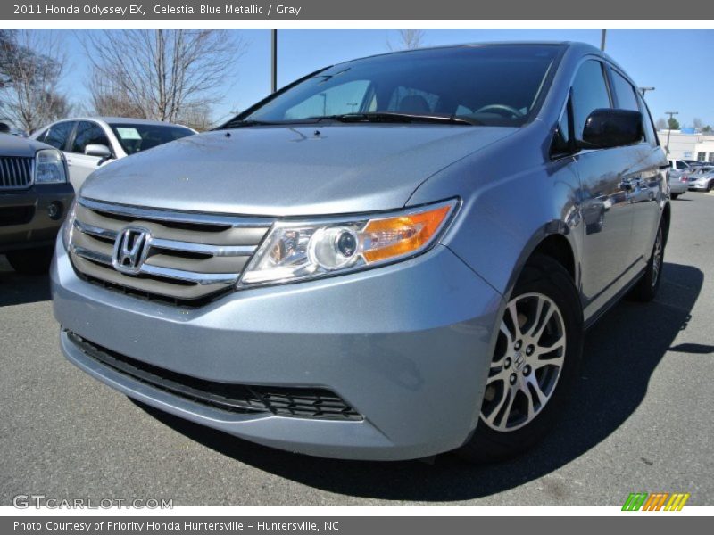 Celestial Blue Metallic / Gray 2011 Honda Odyssey EX