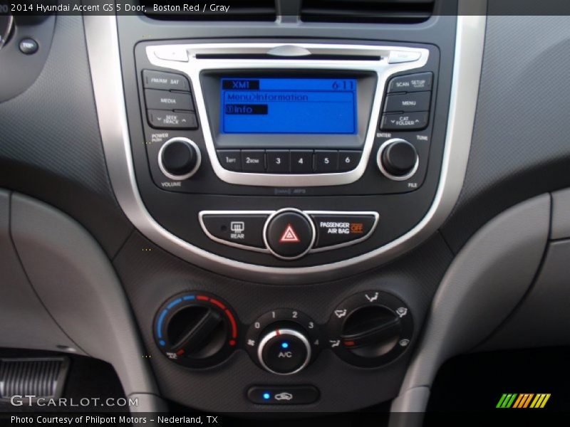 Controls of 2014 Accent GS 5 Door