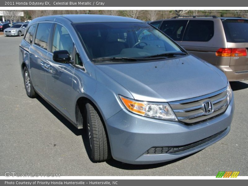 Celestial Blue Metallic / Gray 2011 Honda Odyssey EX
