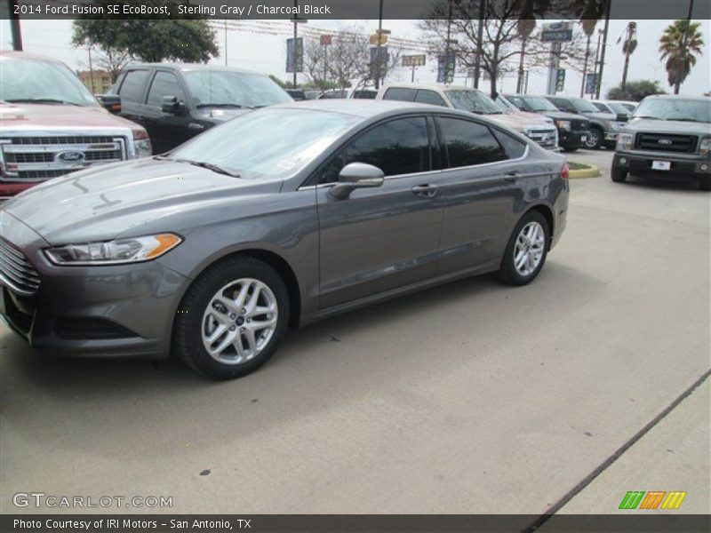 Sterling Gray / Charcoal Black 2014 Ford Fusion SE EcoBoost