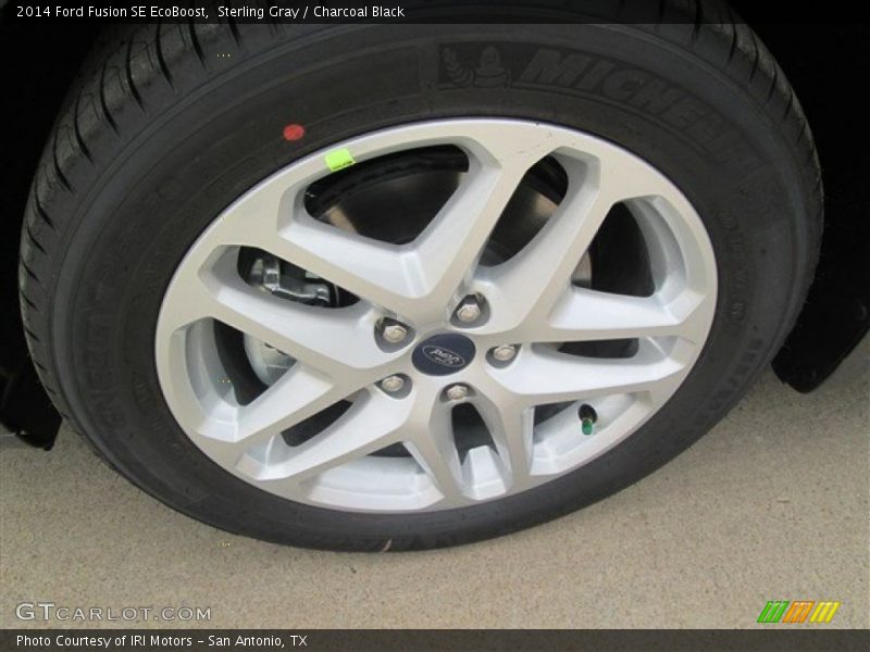 Sterling Gray / Charcoal Black 2014 Ford Fusion SE EcoBoost