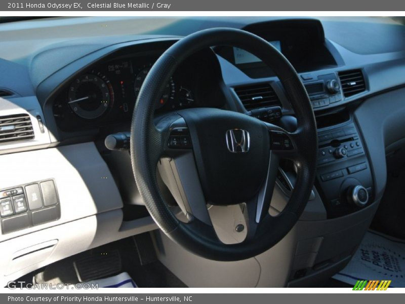 Celestial Blue Metallic / Gray 2011 Honda Odyssey EX