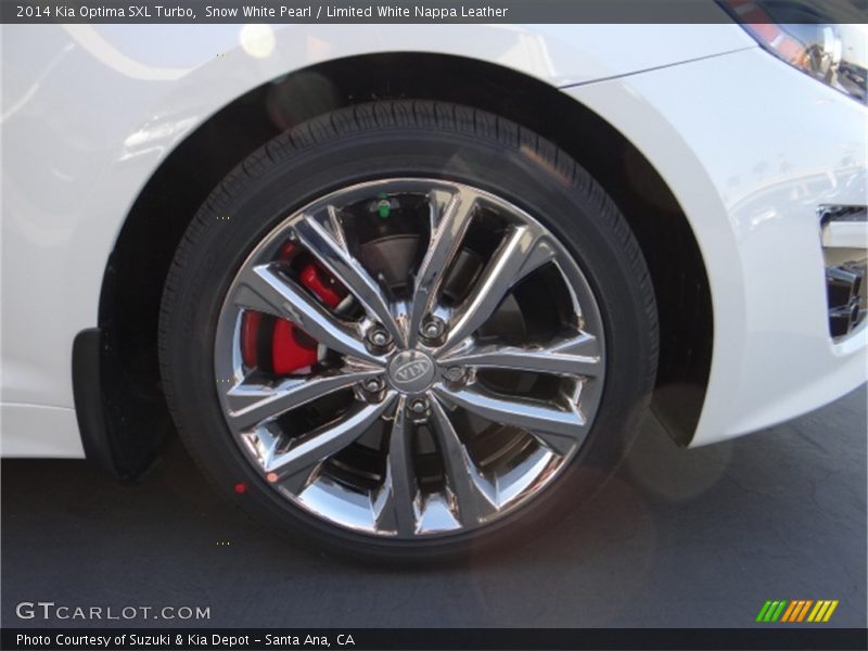 Snow White Pearl / Limited White Nappa Leather 2014 Kia Optima SXL Turbo